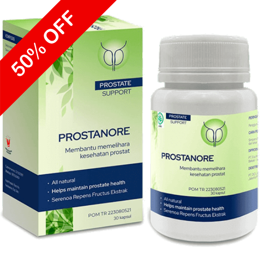 Prostanore — suplemen dukungan prostat dengan diskon 50%